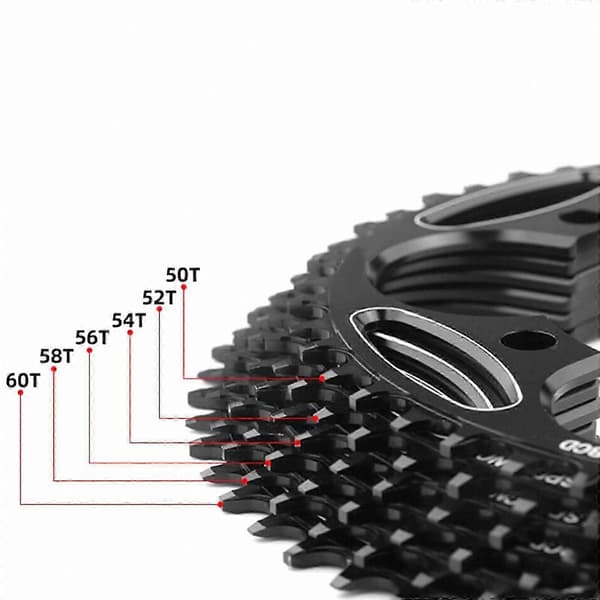 Cykelklinge 134 mm BCD til racercykler, smalt bredt design