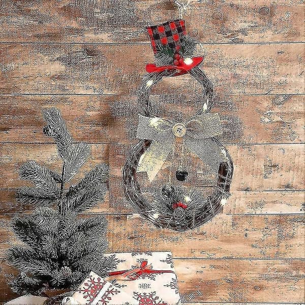 Julekrans Dekor Lysende Julekrans Juledekorasjon Julegave