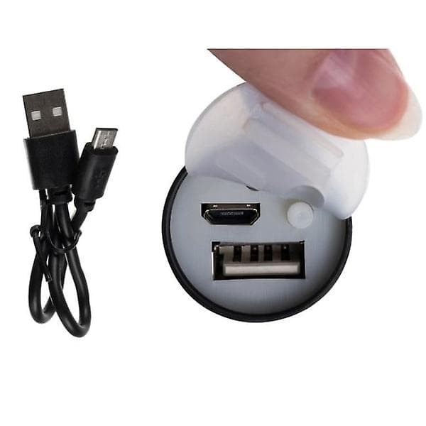 CREE LED T6 -taskulamppu - Tehokas sisäänrakennetulla akkupankilla Musta