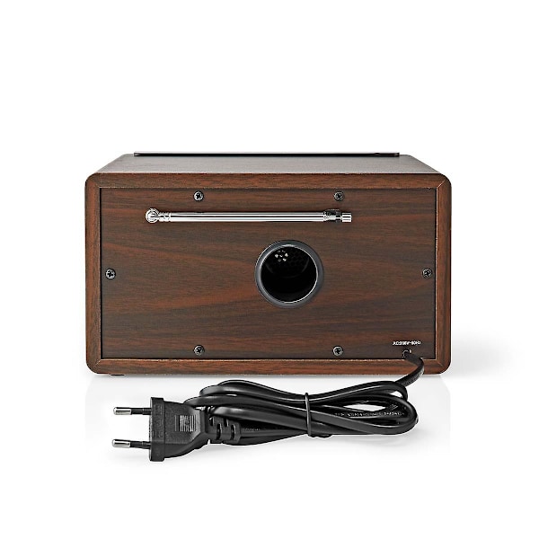 FM-radio | Bordsdesign | FM | Nätadapter | Analog | 15 W | Bluetooth® | Brun brown