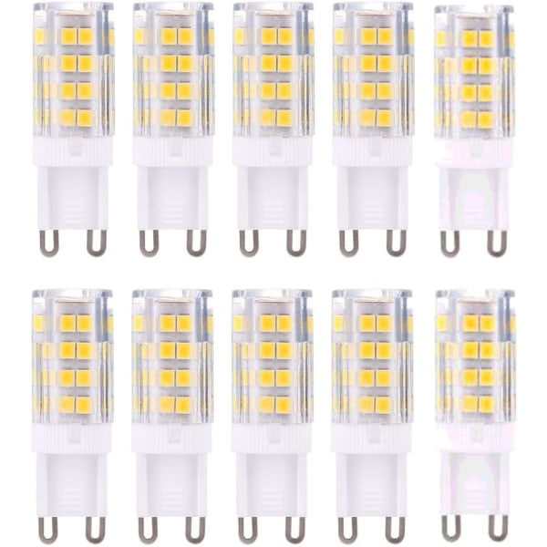 G9 LED-lampepærer, varmt hvitt 3000K 5W G9 LED, 10-pakning