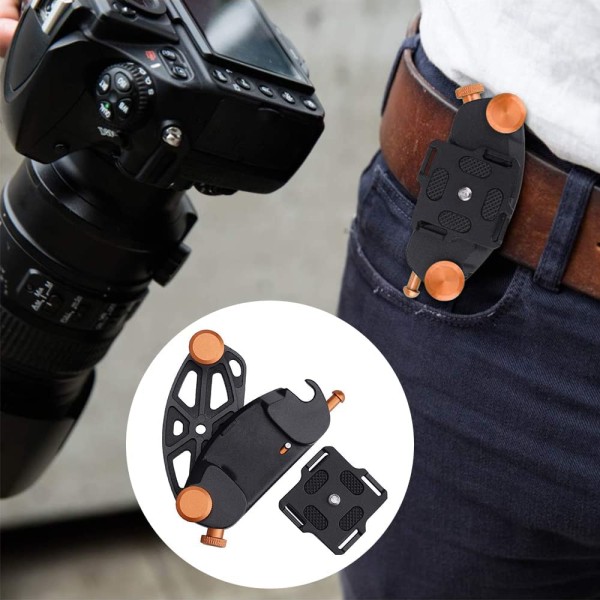 Snabbfrigörande kamera midjeband (orange)