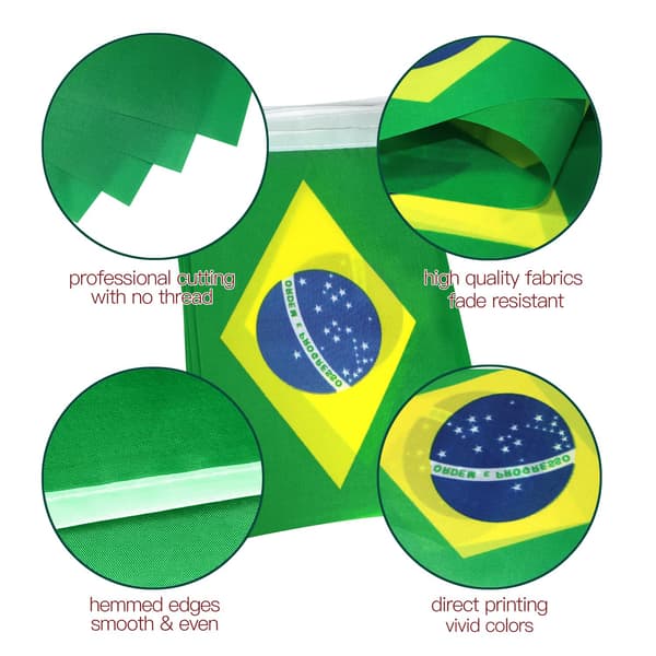 2 pak VM-top 32 lande flag (Brasilien) Brazil