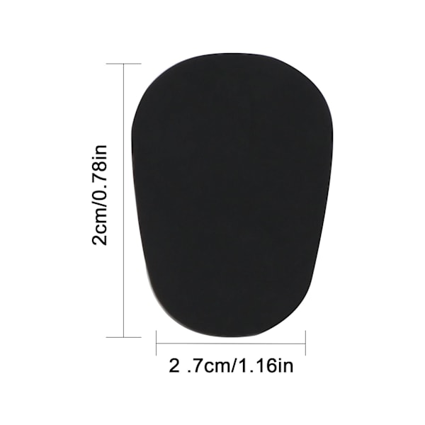 40 stk. 0,8 mm tykke mundstykkepuder til alt/tenor saxofon (sort)