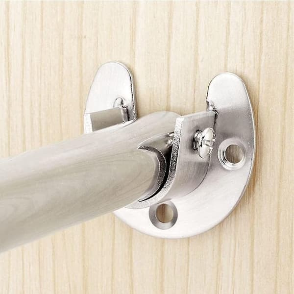 Gardinstangholder U-formede sokler Klesskapstangholder Klesskapstangende