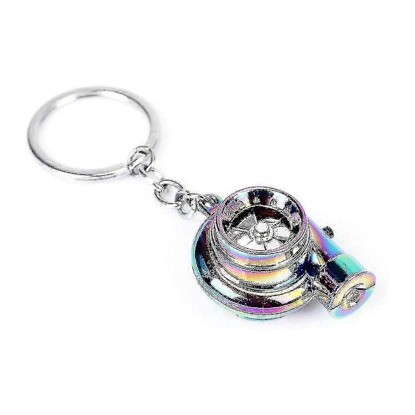 Bil Metal Nøglering Lyd Turbo Nøgle Glat Leje Spindende Model Turbine Turbo Ring Nøgle Turbo Formet