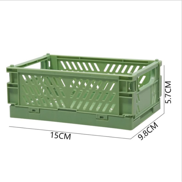 4 stk. Mini sammenklappelige skrivebordsbakker opbevaringsboks (5,9 x 3,8 x 2,2 tommer)