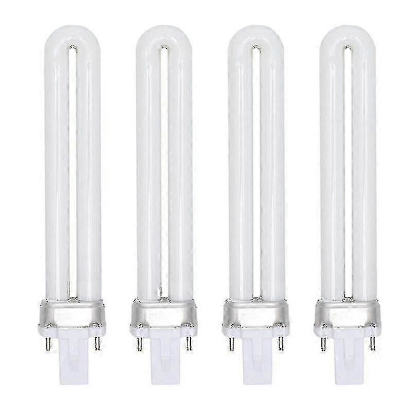 4 st 9W UV-lamprör