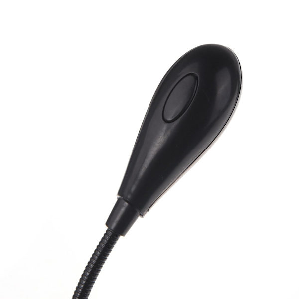 Musiknodelampe med klemme - 2 fleksible arme med 4 LED-lys