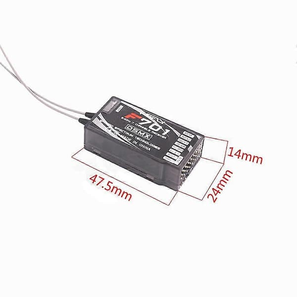 F701 7CH Kanaler 2.4GHz 7 Mottaker For DX8 DX7 JR RC Spektrum DSMX TRansmitter