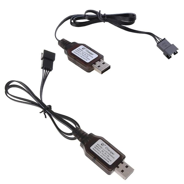 7,4V batteri Sm-4p USB-kabellader Rc kraftig båt Speedboat R/c leker