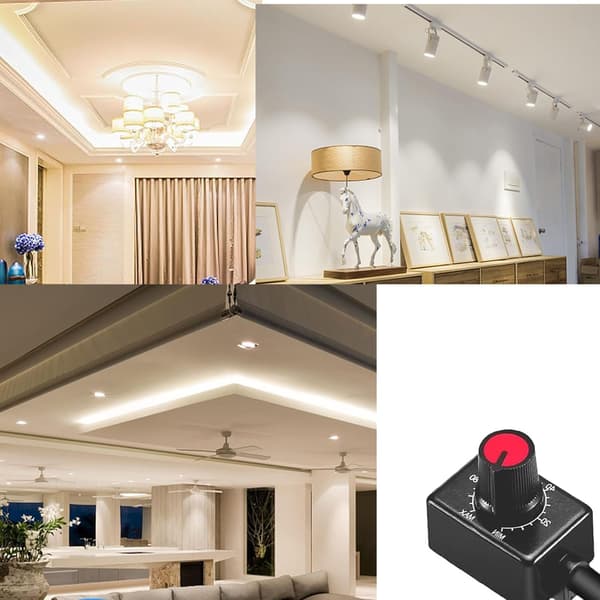 2 stk. DC 0/1-10V lysdæmper LED, med knap Mini Controller Rotary Switch PWM dæmpning til 0/1-10V dæmpbare LED drivere