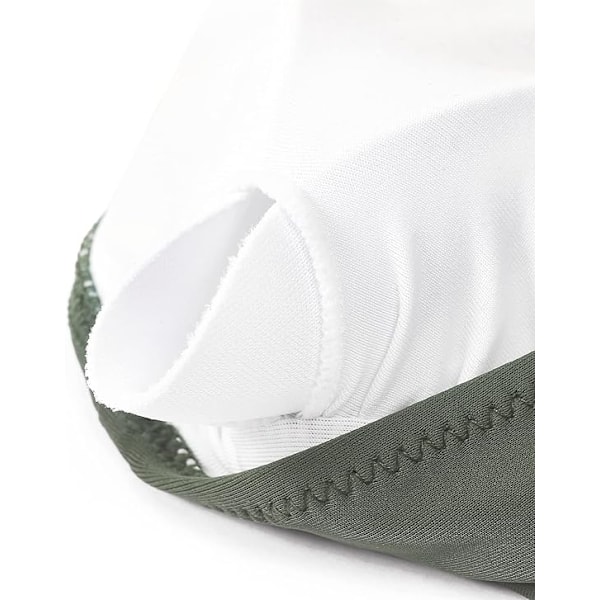 Badedrakt Dame Magekontroll Push Up Badehette V-hals Polstret Hel Badedrakt green L