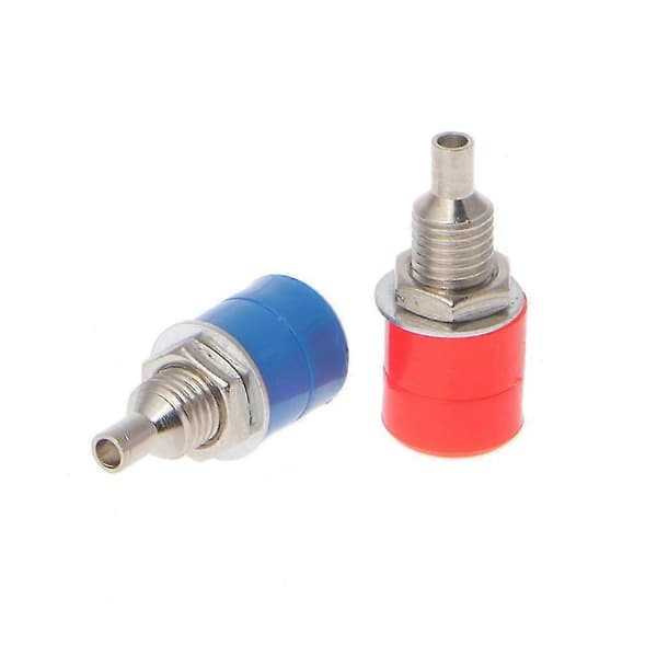 10 stk. 5 farver 4 mm hun bananstik stikforbindelse bindende stolpe lydterminal