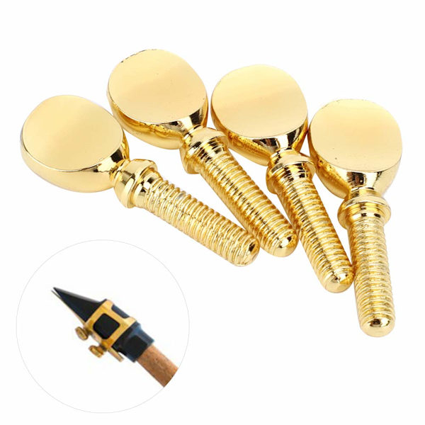 4-pack saxofonskruvar för hals, saxofonmunstycke
