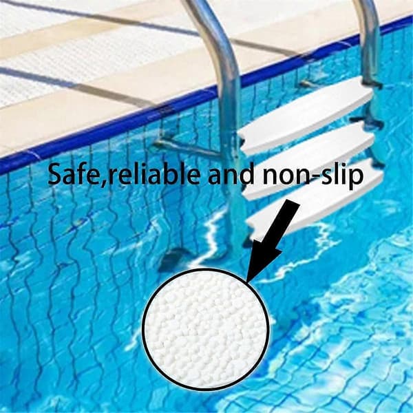 2-pack Universal Pool Ladder Steps Replacement, 18 tum Kraftig gjuten plast Stegpinnar för poolstege