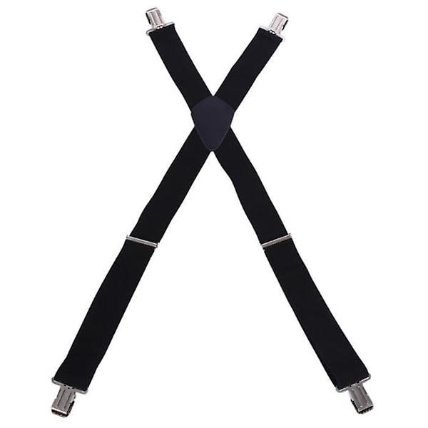 Herrar hängslen med starka metallklämmor Heavy Duty hängslen för män 50mm 2 tum breda One size fits all