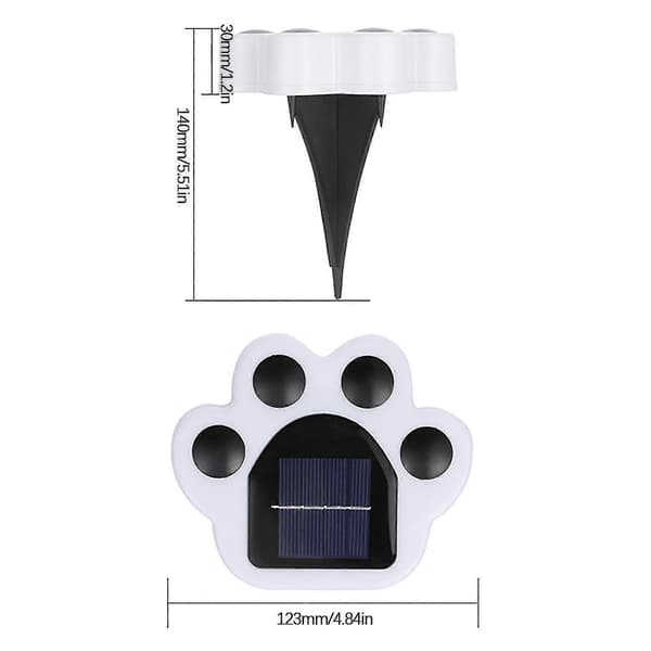 Utendørs Vanntett Solcellelys Hage Plug-In Solcellelys Led Underground Light