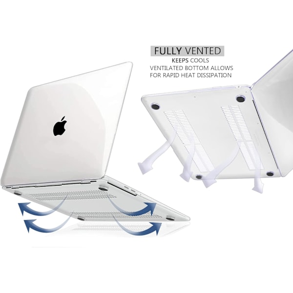 Fodral Kompatibelt med MacBook Pro 13 tum 2016-2020 (A2338 M1/ A2289/ A2251/ A2159/ A1706/ A1989) Skyddande Snap On Hård Skal