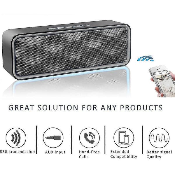 Bluetooth Højttaler Bærbar Trådløs Udendørs Højttaler (Blå)