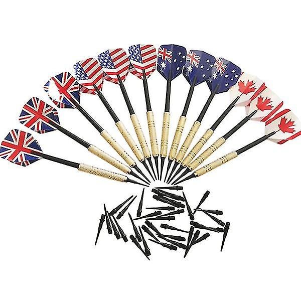 12 st Professionella Soft Tip Dart Set med extra spets