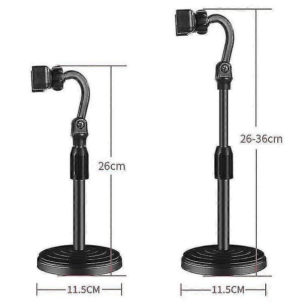Justerbart Stativ Skrivebordsstativ Skrivebordsholder Selfie Stick Feste For Mobiltelefon