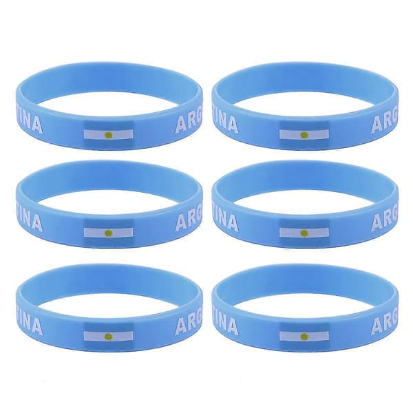 6 st Land Silikon Armband Mode Sportarmband (argentina)