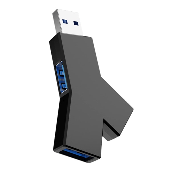 USB keskitin, 3-porttinen Splitter Hub (2 USB 2.0 + USB 3.0), USB 3.0 Hub Mini kannettava USB sovitin PC:lle, kannettavalle tietokoneelle, hiirelle, näppäimistölle, mobiilikiintolevylle ja muille