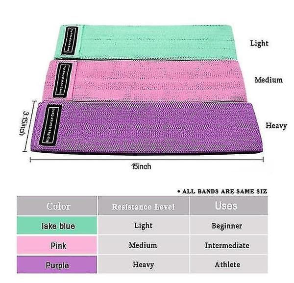 Hip Trainer Resistance Bands Exercise Bands 3 Pack