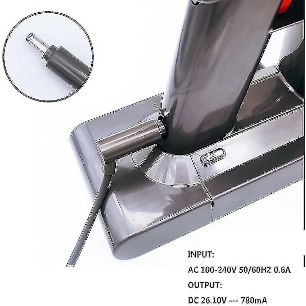 Laddare för Dyson V6 V7 V8 Dc58 Dc59 Dc61 Dc62 Sv03 Sv04 Sv05 Sv06 Sv07, Ac dammsugaradaptrar