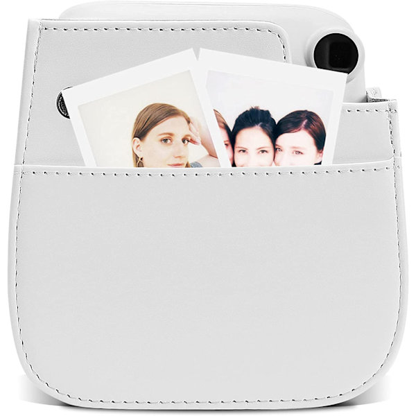 Fujifilm Instax Mini 11 -kameraan sopiva valkoinen kamerakotelo