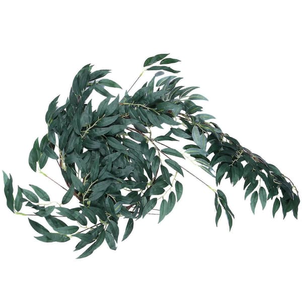 2x 2 meter Eukalyptus Guirlande Og 1,8 meter Pilegrene Bladgrøn