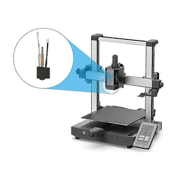 Print Hot End Kit til 3 3D Printer Dele Hotend Kit Messing Hærdet Stål 0.4 Dyse