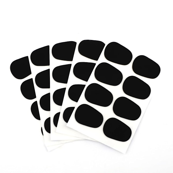 40 stk. 0,8 mm tykke mundstykkepuder til alt/tenor saxofon (sort)