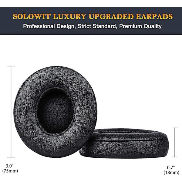 Earpads Cushions Vaihda Beats Solo 2 / Solo 3 (Musta)