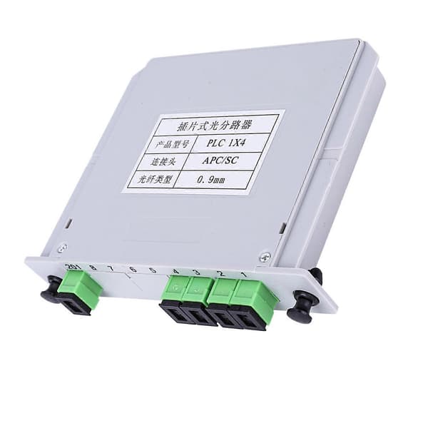 Optinen jakaja SC APC Single Mode PLC kuitujakajamoduuli 1X4 Blade