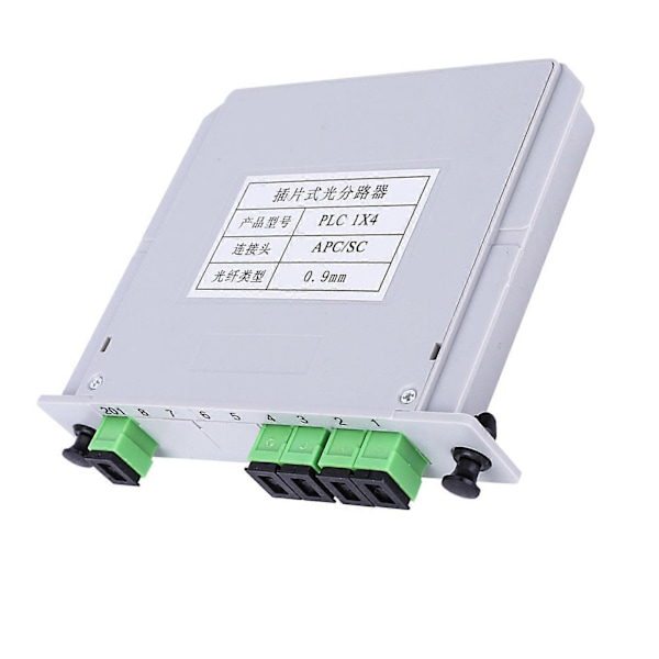 Optisk splitter SC APC Singlemode PLC Fiber Splitter Modul 1X4 Blad