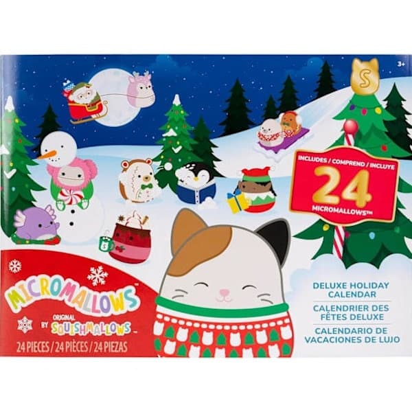 Micromallows Squishmallows 24 päivän joulukalenteri leluilla