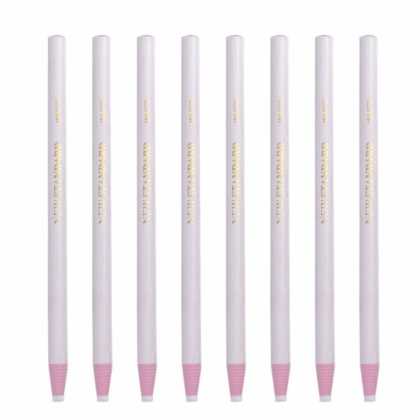 12 stk voksblyanter Peel-Off farveblyanter Kina Markers blyanter (hvide)