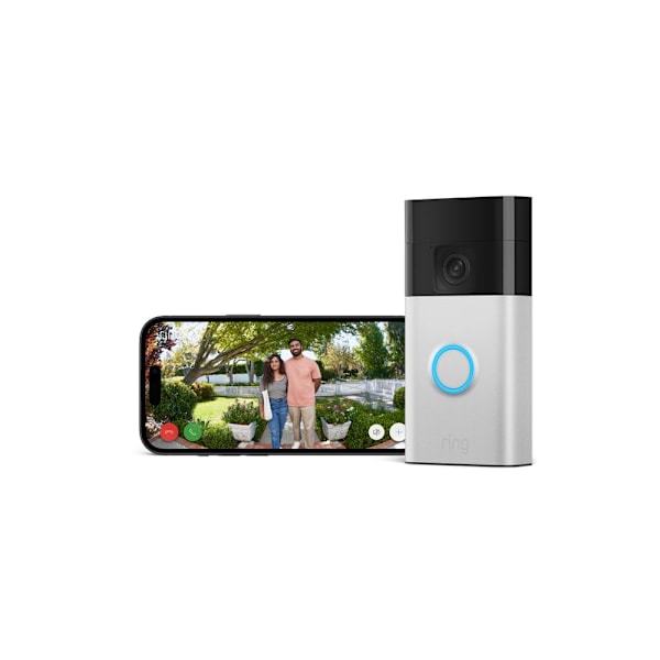 Ring Trådlös Video Doorbell (Batteridriven Video Doorbell) med Medelstor HD-Video | Enkel 5-minuters DIY-installation | Inbyggt Batteri