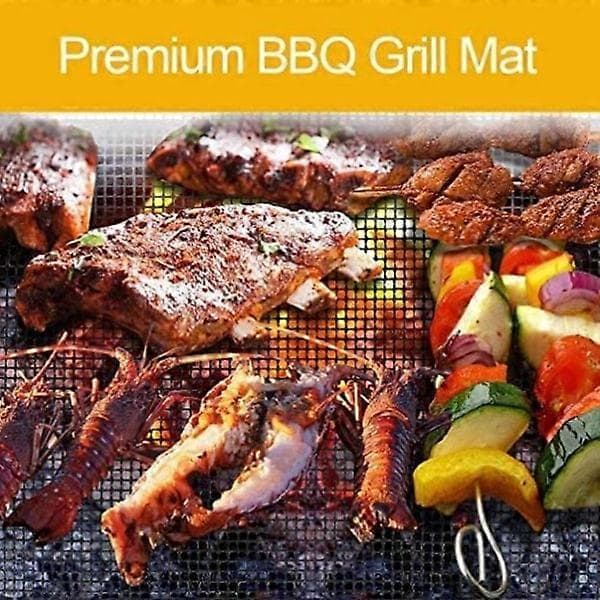 Grillnett/grillmatte Non-stick Svart 3-pakning