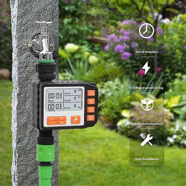 Automatisk vandingsur, programmerbar digital slangehane-timer Smart sprinkler-vandingssystemcontroller