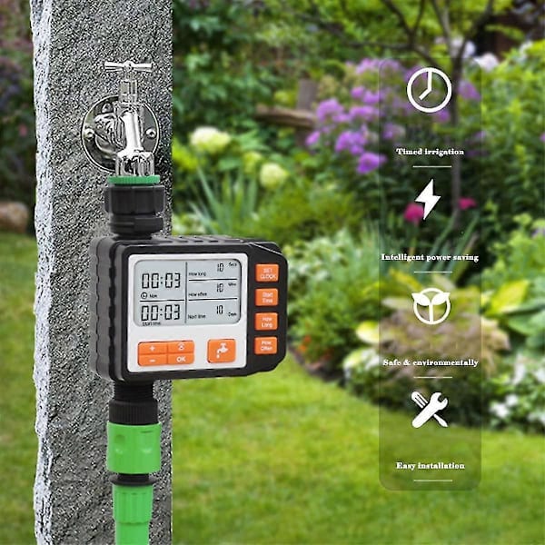 Automatisk vattningstimer, programmerbar digital slangkopplingstimer Smart sprinklerbevattningssystemkontroller