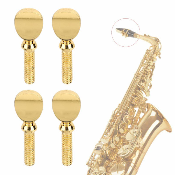 4-pack saxofonskruvar för hals, saxofonmunstycke