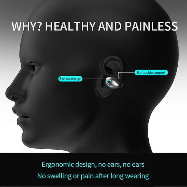 Mini Bone Conduction Bluetooth Headset YX08 Trådlösa Hörlurar