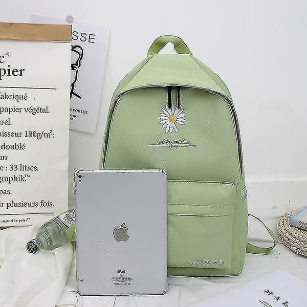 Den nye lille Daisy Canvas taske til unge og mellemskoleelever - Grøn