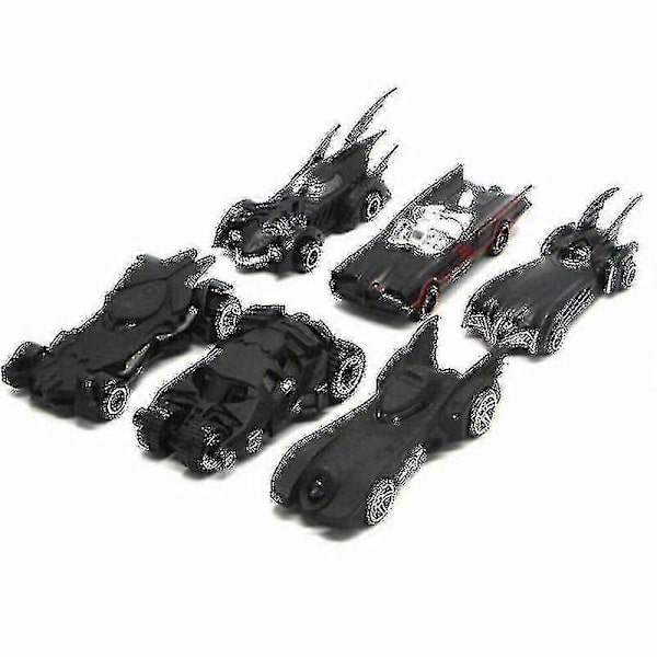 Sæt med 6 Batmobile Bil Legetøjsbil Metal-PPD