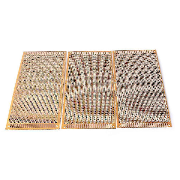 3 kpl Yksipuolinen Prototyyppi Matrix Pcb Piirilevy 22cm X 10cm