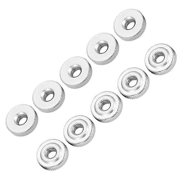 10 stk. riflede tommelmuttere M4 M5 M6 M8 M10 GB807 håndtaksmutter