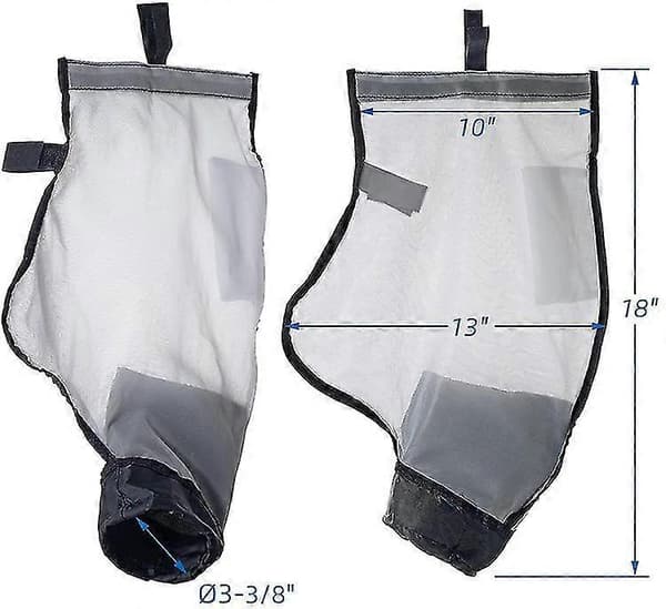 Nylonnetpose Kompatibel med Polaris 360 Poolrenser, multifunktionel filterpose erstatter, 360009 (2 stk)